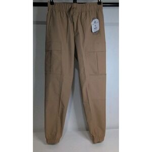 Big Boy's Wonder Nation Cargo Joggers Pants Khaki XL 14-16 NWT
